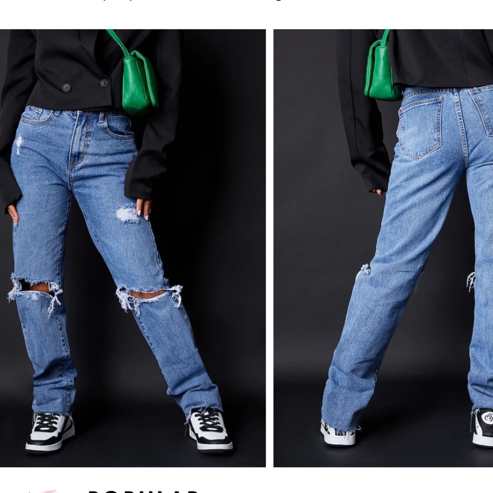 Pretty Little Thing jeans, size 2